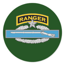 Ranger tab & 2d Award CIB Round Sticker