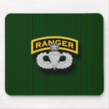 Ranger tab and Master Parachutist badge Mouse Pad