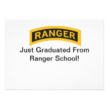 RangerTab, Just Graduated From Ranger School! Personalized Announcements