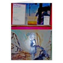 Rangra Movie Theatre Ticket Window, Alpine, TX Greeting Card
