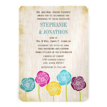 Ranunculus Rose Mint Pink Modern Wedding Invite