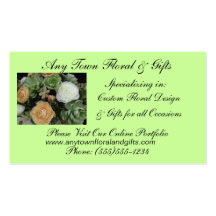 Ranunculus & Succulents Business Cards