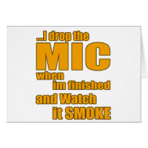 Rap music t shirt greeting card