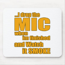 Rap music t shirt mousepads