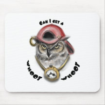 Rap Owl Mouse Pads