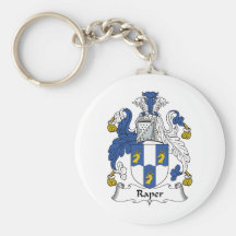 Raper Family Crest Key Chain