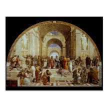 Raphael "l'école d'Athènes" (circa 1511) Carte Postale
