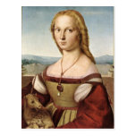 Raphael Sanzio - Lady With a Unicorn Postcards