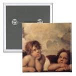 Raphael,Sistine Cherub Buttons