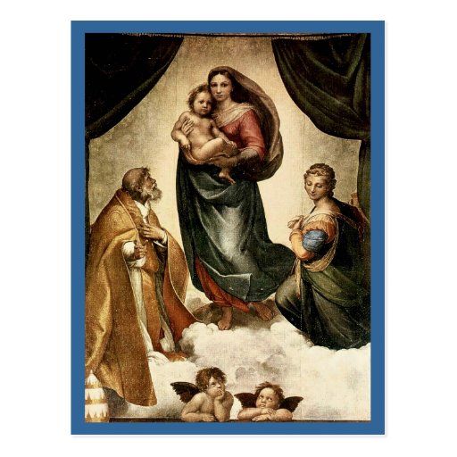 Raphael's Classic "Sistine Madonna" (circa 1513) Postcard