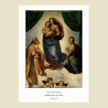 Raphael's Classic "Sistine Madonna" (circa 1513) posters