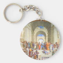 Raphael's School of Athens (Plato and Aristotle) Key Chains
