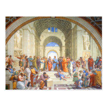 Raphael's School of Athens (Plato and Aristotle) Post Cards