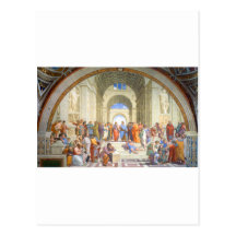 Raphael's School of Athens (Plato and Aristotle) Postcard