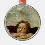 Raphael's "Sistine Madonna" Detail (circa 1513) Christmas Tree Ornament