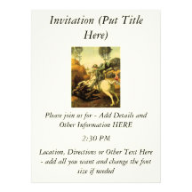 Raphael's "St. George and the Dragon" (circa 1505) Custom Invites