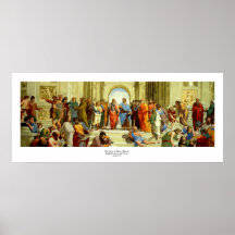 Raphael's "The School of Athens" Detail circa 1511 Poster