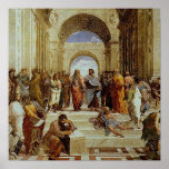 Raphael's "The School of Athens" Detail circa 1511 Poster