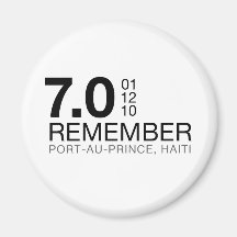 Rappelez-vous les victimes du Haïti - le trembleme Magnets Pour Réfrigérateur