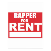 Rapper For rent Post Card