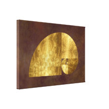 Rapport d'or, spirale de Fibonacci Toile Tendue Sur Châssis