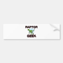 Raptor Geek Bumper Sticker