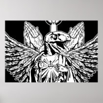 Raptor Jesus Loves You Posters