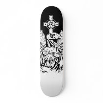 Raptor Jesus went extinct for your sins skateboard