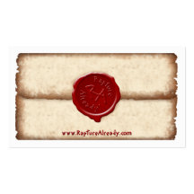 Rapture Already! Sealed Parchment Personal Card Business Cards