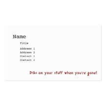 Rapture Already! Sealed Parchment Personal Card Business Card Templates