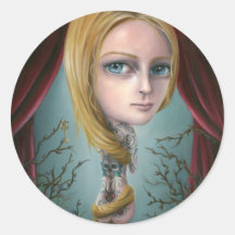 Rapunzel the Tattoo Girl Stickers