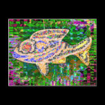 Rare Golden Fish - Creative Arts postcards