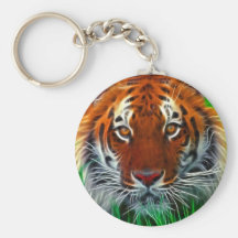 Rare Sumatran Tiger from Indonesia Keychains