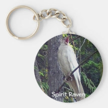 Rare White Raven Keychains