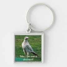 Rare White Raven Keychains
