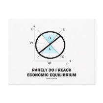 Rarely Do I Reach Economic Equilibrium (Economics)