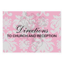 Raspberry and grey damask business card templates