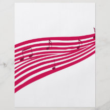 Raspberry Boulevard Striped Music Logo Flyer