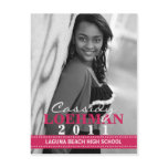 Raspberry Custom Photo Graduation Announcement