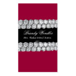 Raspberry Diamond Pageant Business Card