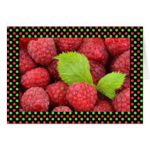Raspberry Dots Card