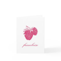 Raspberry (Framboise) Notecard