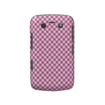 Raspberry Red Gingham Blackberry Bold Case