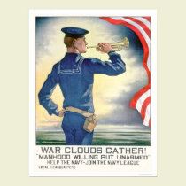 Rassemblement de nuages de guerre !  Joignez la li affiches