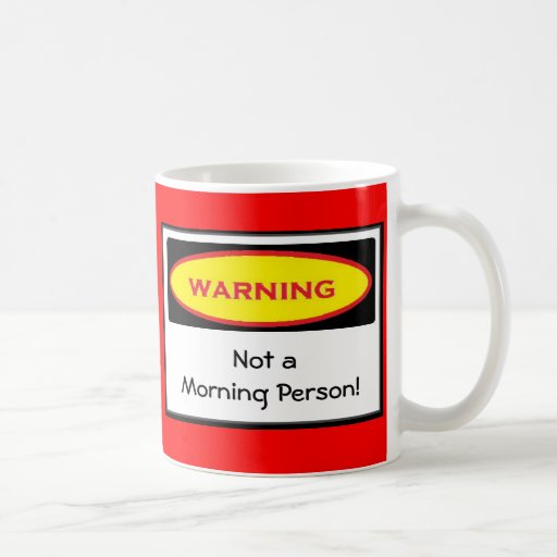 Rassemblement drôle d'avertissement tasse à café