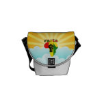Rasta Black Power Fist Africa Mini Messenger Bag