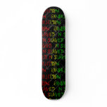 rasta colour graffiti  deck skate deck