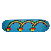 Rasta Colours Rainbow Skateboard