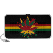 rasta leaf portable speakers