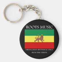 Rasta - lion de drapeau de l'Ethiopie de musique d Porte-clefs